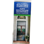Genius Sierra Single Retractable Screen Door White