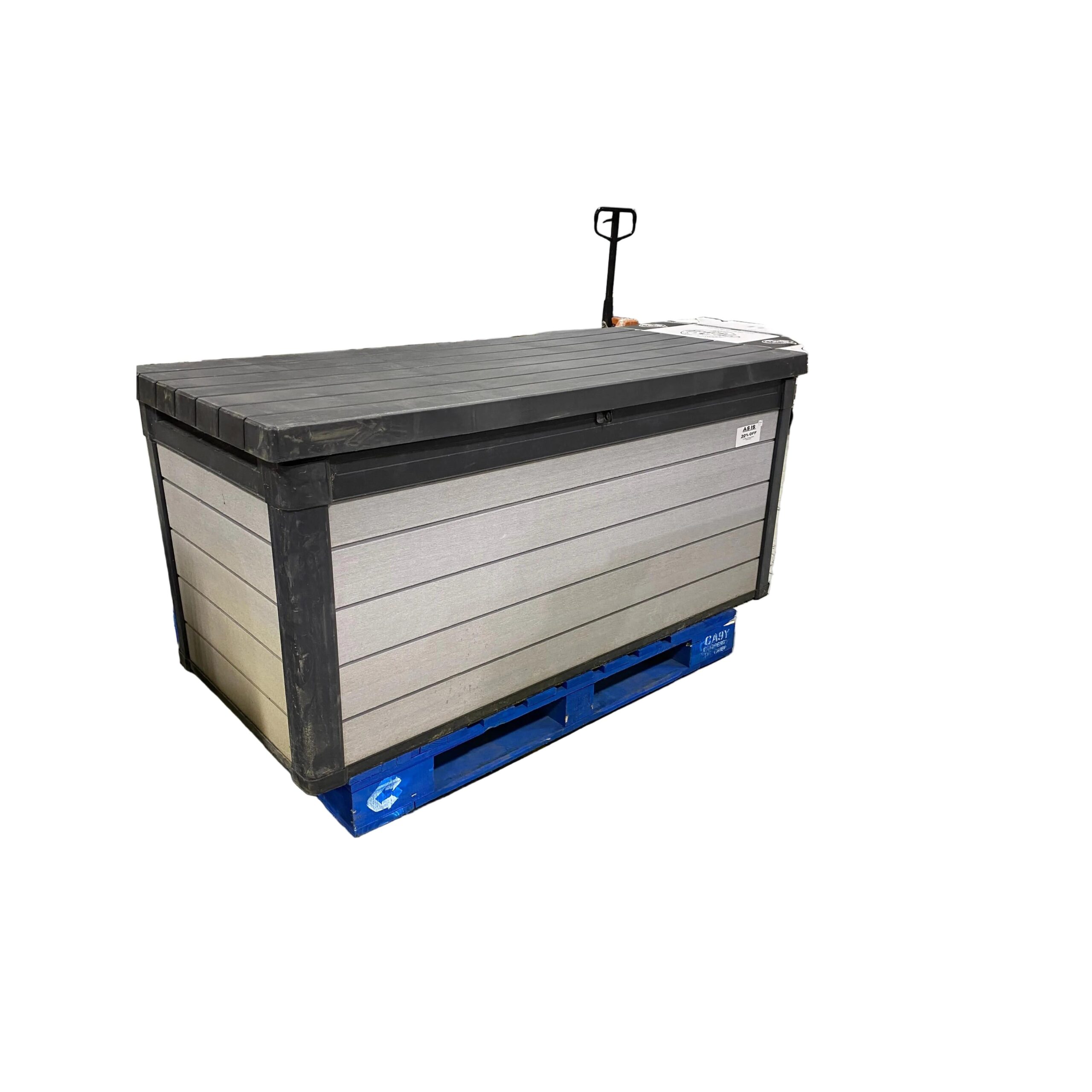 IMG_3876_aca534b9-0e72-492e-9481-770c35200195.jpg Keter DecoCoat 165G Deck Box Storm Grey - Image 1