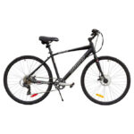 Infinity Boss.three 700C Hybrid Bicycle Matte Black Unisex