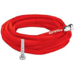 Aqua Joe Fiberjacket Kink-Free Garden Hose 50FT Red